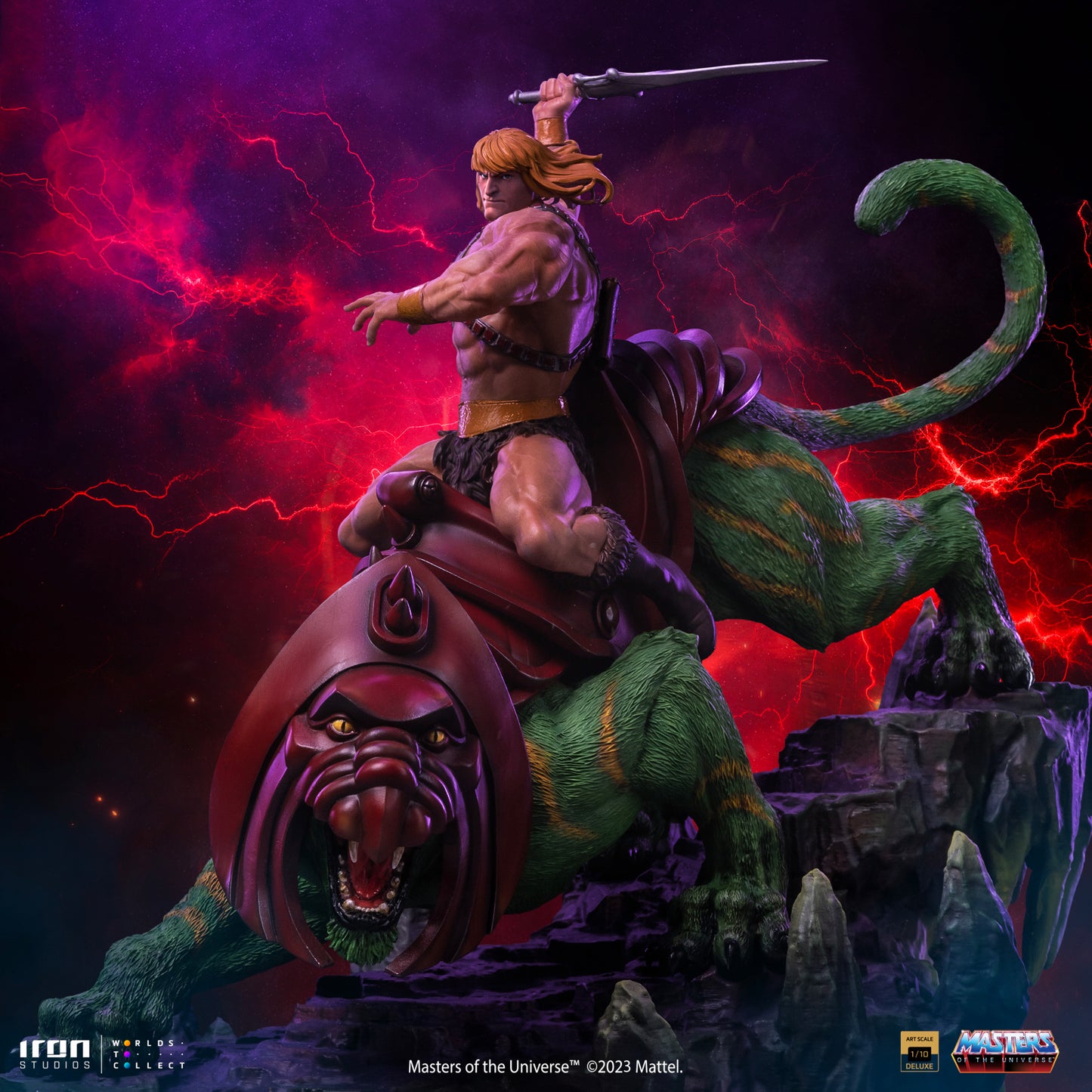 Iron Studios - He-Man and Battlecat (Statue Art Scale 1/10)