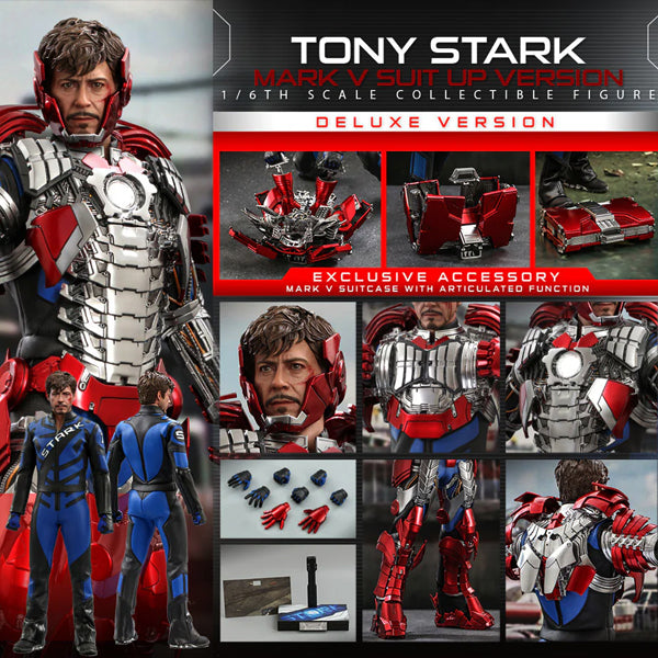 Hot Toys - Tony Stark (Mark V Suit Up) Deluxe