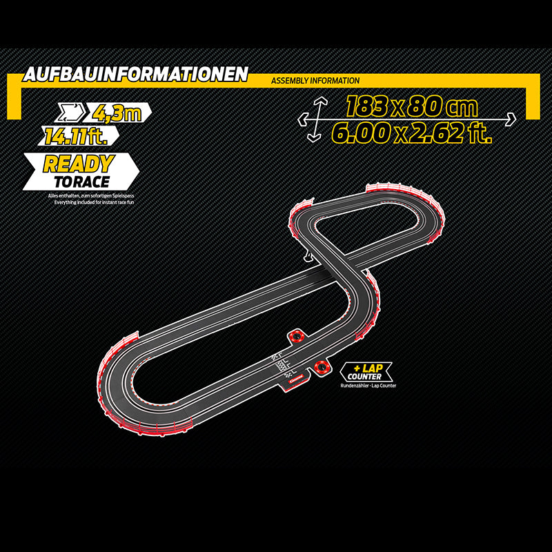 Redbull vs Ferrari, Pista Eléctrica de Carreras de Formula de 4.6 metros