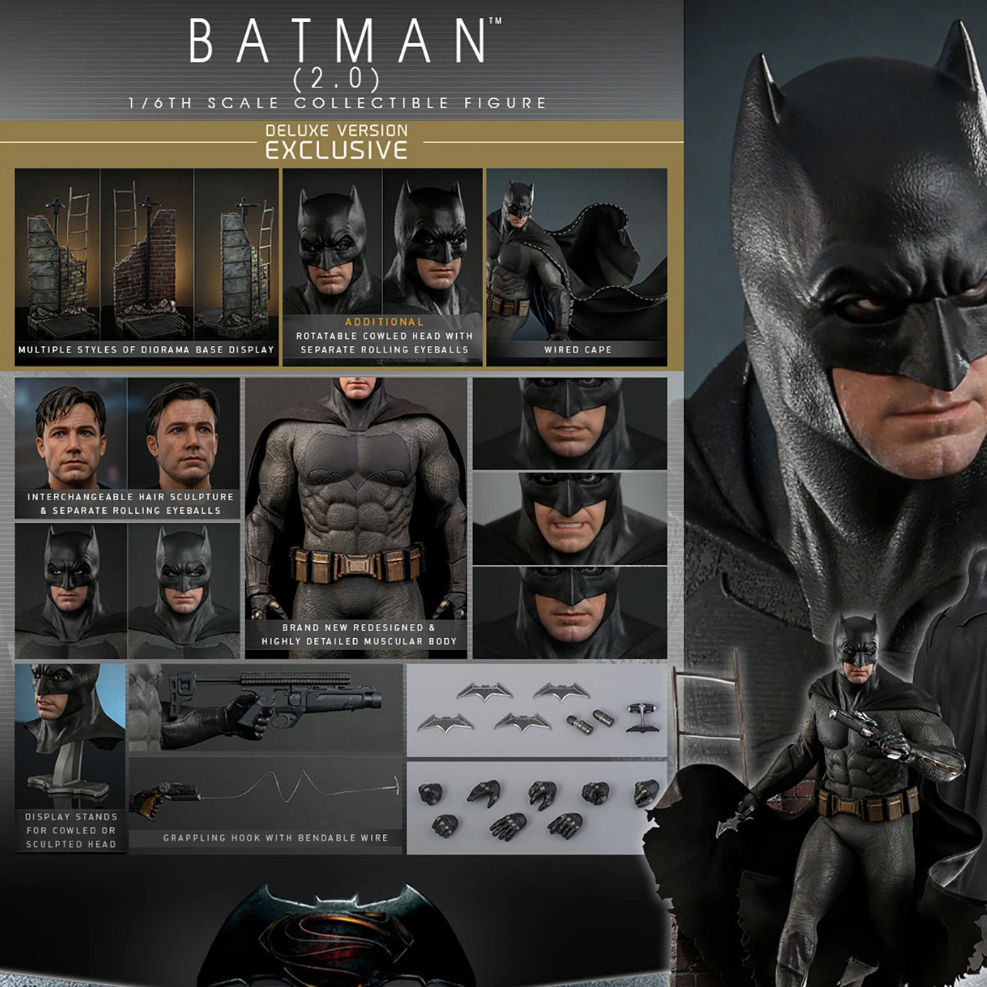 Hot Toys - Batman (2.0) (Deluxe Version) - Preventa