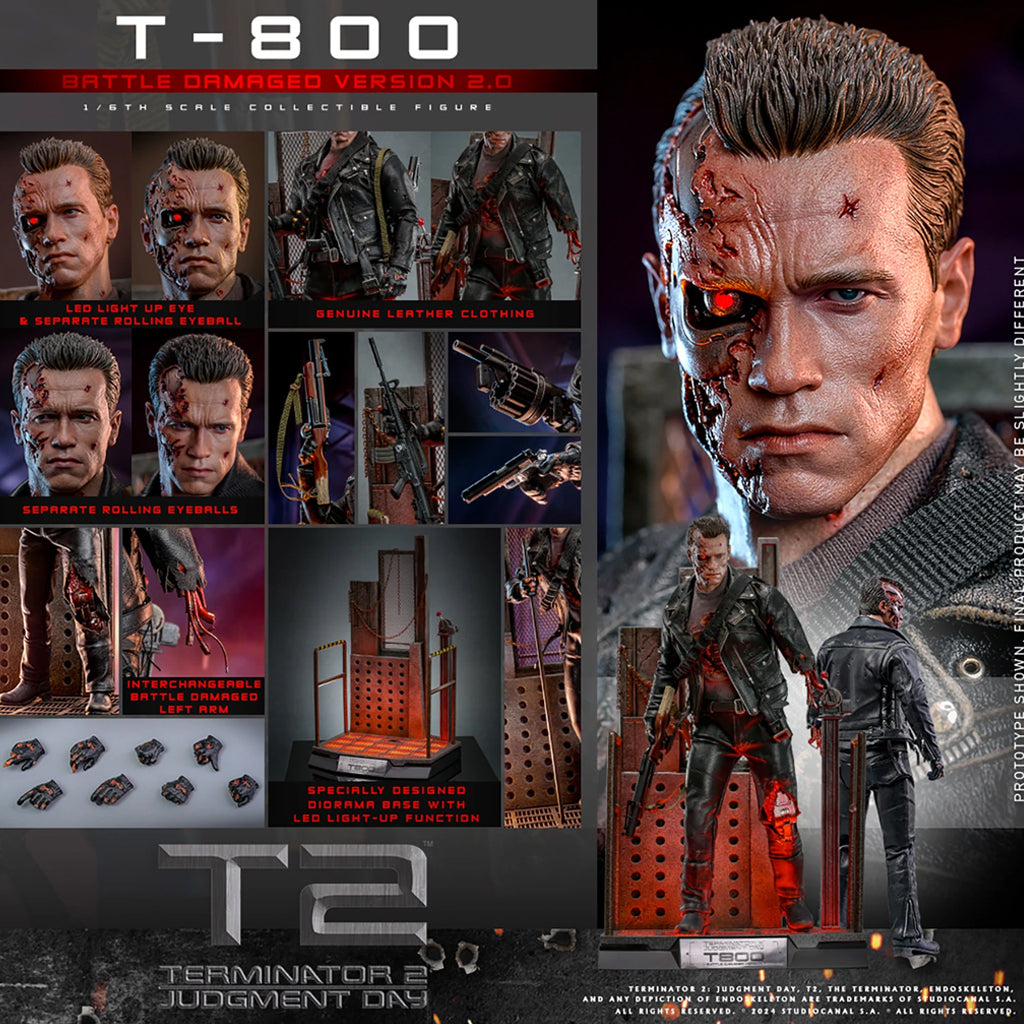 Hot Toys | T-800 (Battle Damaged Version 2.0)