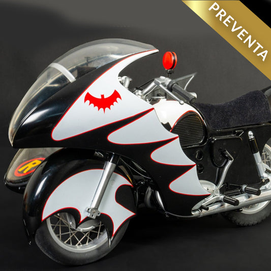 Jazzinc Dioramas | 1966 Batcycle with Sidecar (PREVENTA)