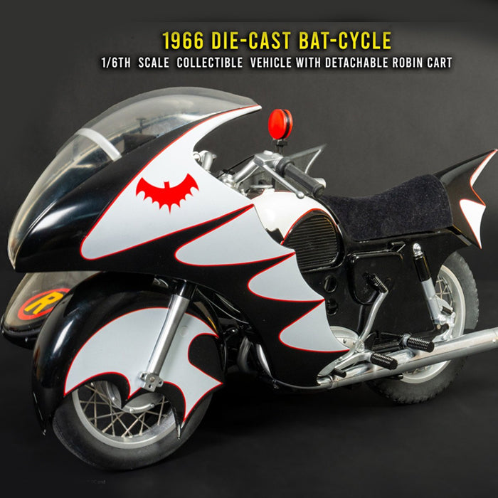 Jazzinc Dioramas | 1966 Batcycle with Sidecar (PREVENTA)