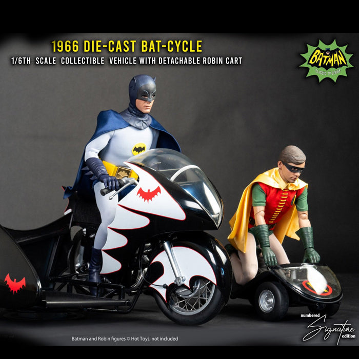 Jazzinc Dioramas | 1966 Batcycle with Sidecar (PREVENTA)