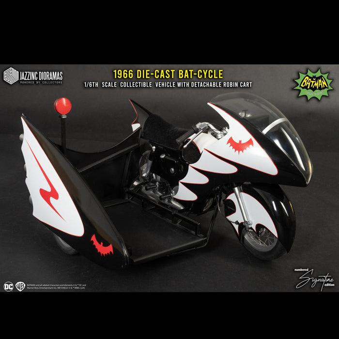 Jazzinc Dioramas | 1966 Batcycle with Sidecar (PREVENTA)