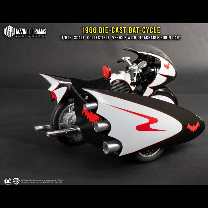 Jazzinc Dioramas | 1966 Batcycle with Sidecar (PREVENTA)