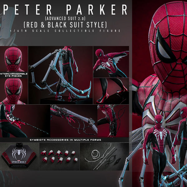 Hot Toys - PETER PARKER (ADVANCED SUIT 2.0) (RED AND BLACK SUIT STYLE)