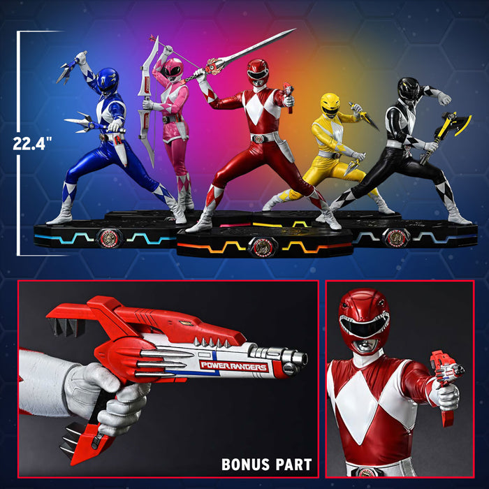 Prime 1 | Power Rangers 5-Ranger Set (Deluxe Bonus Version) - PREVENTA