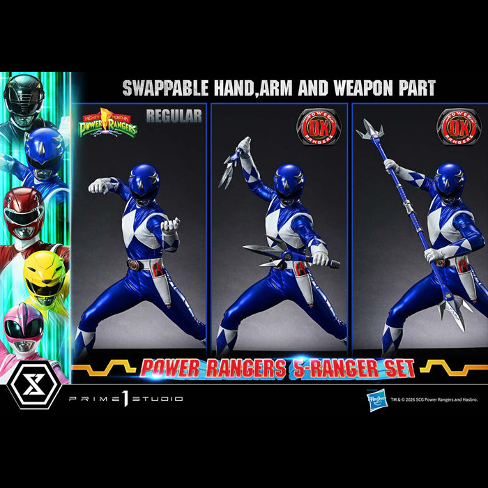 Prime 1 | Power Rangers 5-Ranger Set (Deluxe Bonus Version) - PREVENTA