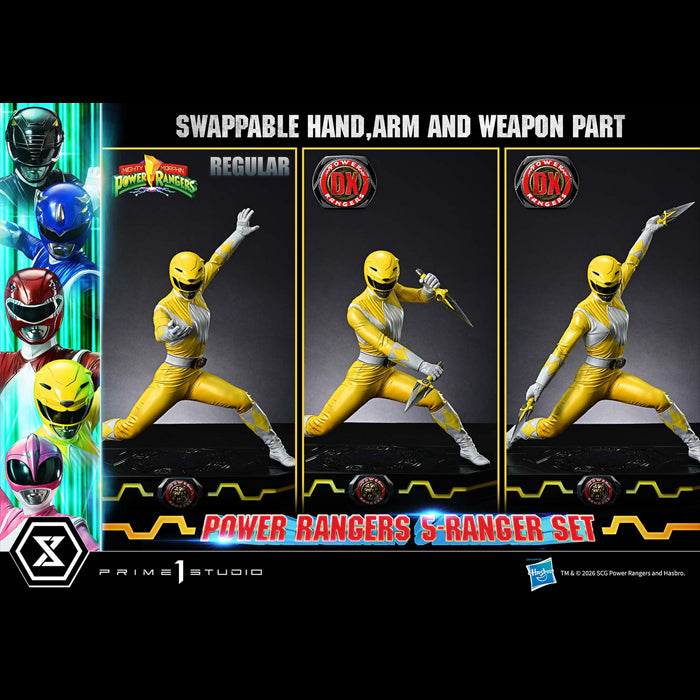 Prime 1 | Power Rangers 5-Ranger Set (Deluxe Bonus Version) - PREVENTA