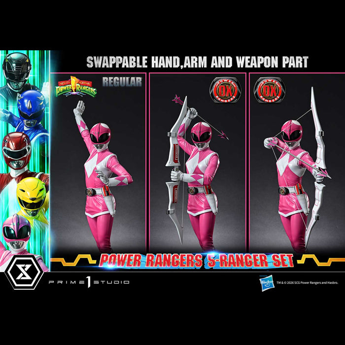 Prime 1 | Power Rangers 5-Ranger Set (Deluxe Bonus Version) - PREVENTA