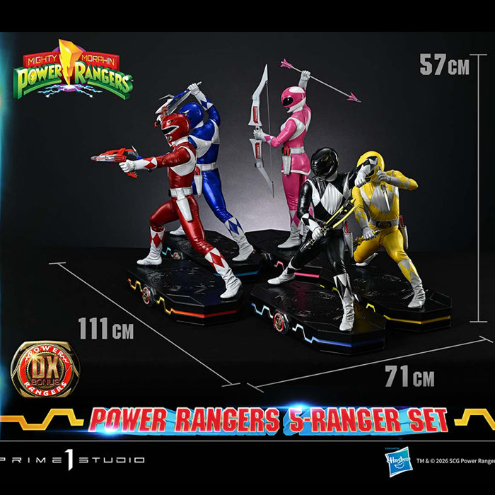 Prime 1 | Power Rangers 5-Ranger Set (Deluxe Bonus Version) - PREVENTA